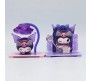 Anime Set of 8 Kuromi Action Figure Limited Edition 6-7cm Mini Figure for Car Dashboard, Decoration Figurines, Cake, Office Desk & Study Table for Kids