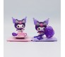 Anime Set of 8 Kuromi Action Figure Limited Edition 6-7cm Mini Figure for Car Dashboard, Decoration Figurines, Cake, Office Desk & Study Table for Kids