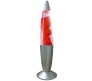 Real Lava Lamp 13 Inches Novelty Table Lamp with Soft Molten Red Lava in Clear Fluid Warm Romantic Sensory Calming Infinity Rocket Lamp