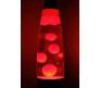Real Lava Lamp 13 Inches Novelty Table Lamp with Soft Molten Red Lava in Clear Fluid Warm Romantic Sensory Calming Infinity Rocket Lamp