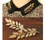 Metal Gold Plated Leaf Brooch Pin Leaves For Shirts Sweaters Blazer Collar Pins Buttons For Men And Women
