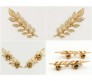 Metal Gold Plated Leaf Brooch Pin Leaves For Shirts Sweaters Blazer Collar Pins Buttons For Men And Women