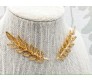 Metal Gold Plated Leaf Brooch Pin Leaves For Shirts Sweaters Blazer Collar Pins Buttons For Men And Women