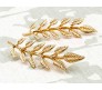 Metal Gold Plated Leaf Brooch Pin Leaves For Shirts Sweaters Blazer Collar Pins Buttons For Men And Women