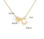 Gold Plated Initial C Pendant Necklace With Heart For Women Dainty Alphabet Necklaces With Adjustable Chain Letter Chains Gifts Alphabets Name Women N Girls
