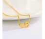 Gold Plated Initial D Pendant Necklace With Heart For Women Dainty Alphabet Necklaces With Adjustable Chain Letter Chains Gifts Alphabets Name Women N Girls