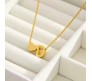 Gold Plated Initial D Pendant Necklace With Heart For Women Dainty Alphabet Necklaces With Adjustable Chain Letter Chains Gifts Alphabets Name Women N Girls