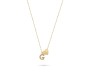 Gold Plated Initial G Pendant Necklace With Heart For Women Dainty Alphabet Necklaces With Adjustable Chain Letter Chains Gifts Alphabets Name Women N Girls
