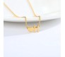 Gold Plated Initial H Pendant Necklace With Heart For Women Dainty Alphabet Necklaces With Adjustable Chain Letter Chains Gifts Alphabets Name Women N Girls