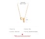 Gold Plated Initial I Pendant Necklace With Heart For Women Dainty Alphabet Necklaces With Adjustable Chain Letter Chains Gifts Alphabets Name Women N Girls