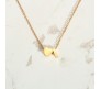 Gold Plated Initial I Pendant Necklace With Heart For Women Dainty Alphabet Necklaces With Adjustable Chain Letter Chains Gifts Alphabets Name Women N Girls