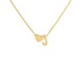 Gold Plated Initial J Pendant Necklace With Heart For Women Dainty Alphabet Necklaces With Adjustable Chain Letter Chains Gifts Alphabets Name Women N Girls