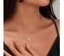 Gold Plated Initial K Pendant Necklace With Heart For Women Dainty Alphabet Necklaces With Adjustable Chain Letter Chains Gifts Alphabets Name Women N Girls