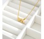 Gold Plated Initial K Pendant Necklace With Heart For Women Dainty Alphabet Necklaces With Adjustable Chain Letter Chains Gifts Alphabets Name Women N Girls