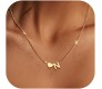 Gold Plated Initial N Pendant Necklace With Heart For Women Dainty Alphabet Necklaces With Adjustable Chain Letter Chains Gifts Alphabets Name Women N Girls