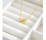 Gold Plated Initial Z Pendant Necklace With Heart For Women Dainty Alphabet Necklaces With Adjustable Chain Letter Chains Gifts Alphabets Name Women N Girls