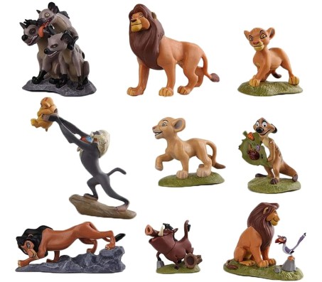 Lion King Set of 9 Action Figure 5-9CM Limited Edition for Car Dashboard, Decoration, Cake, Office Desk & Study Table Toy