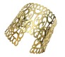Long Curved Gold Style Open Hand Cuff Bracelet Bangles Party Style Wear Big Bracelets For Women and Girls D4