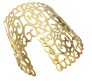 Long Curved Gold Style Open Hand Cuff Bracelet Bangles Party Style Wear Big Bracelets For Women and Girls D4