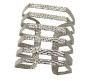 Pentagon Silver Style Open Hand Cuff Bracelet Bangles Party Style Wear Big Bracelets For Women and Girls D10