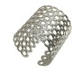 Long Round Silver Style Open Hand Cuff Bracelet Bangles Party Style Wear Big Bracelets For Women and Girls D5