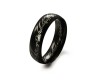 Lord of The Rings Genuine Stainless Steel Black LOTR Ring for Casual Everyday Fashion Men Women and Boys