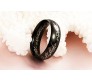 Lord of The Rings Genuine Stainless Steel Black LOTR Ring for Casual Everyday Fashion Men Women and Boys