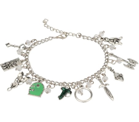 Lord Of The Rings Charms Silver Bracelet With Different Charm Fashion Jewellery Accessory for Girls and Women