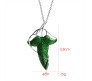 Lord of the Rings Inspired Elven Green Leaf Princess Pendant Necklace Fashion Jewelry Accessory For Men and Women