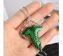 Lord of the Rings Inspired Elven Green Leaf Princess Pendant Necklace Fashion Jewelry Accessory For Men and Women