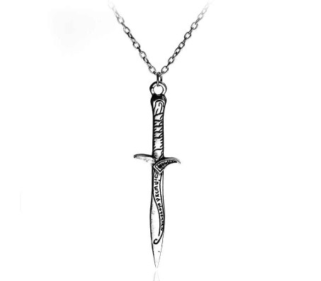 Lord of the Rings Inspired Hobbit Sword Pendant Necklace Jewelry For Men and Women