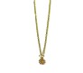  Fashion Daisy Pendant Necklace for Women and Girls, Pink Colour Flower Small Charm Pendant Gold Plated Chain Necklace