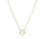 Card + Lucky or For Luck Horse Shoe Symbol Pendant Necklace for Girls and Women