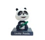 Lucky Panda Bobble Head for Car Dashboard with Mobile Holder Action Figure Toys Collectible Bobblehead Showpiece For Office Desk Table Top Toy For Kids and Adults Multicolor