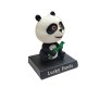 Lucky Panda Bobble Head for Car Dashboard with Mobile Holder Action Figure Toys Collectible Bobblehead Showpiece For Office Desk Table Top Toy For Kids and Adults Multicolor
