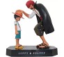 Anime One Piece Luffy and Shanks Action Figure 18 cm Collectible for Office Desk & Study Table, Car Dashboard, Decoration and Cake Topper Toys for Fans