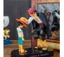 Anime One Piece Luffy and Shanks Action Figure 18 cm Collectible for Office Desk & Study Table, Car Dashboard, Decoration and Cake Topper Toys for Fans