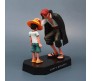 Anime One Piece Luffy and Shanks Action Figure 18 cm Collectible for Office Desk & Study Table, Car Dashboard, Decoration and Cake Topper Toys for Fans