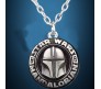 Mandalorian Inspired Pendant Necklace Fashion Star Wars Jewellery Accessory for Men and Women