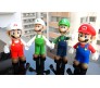 Set of 4 Super Mario Brothers Luigi Action Figure 11-12 cm Game Figures Collectible Toy Figurines Multicolor