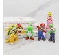 Set of 5 Super Mario Brothers Luigi Action Figure 9.5-10 cm Game Figures Collectible Toy Figurines Multicolor