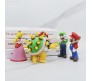 Set of 5 Super Mario Brothers Luigi Action Figure 9.5-10 cm Game Figures Collectible Toy Figurines Multicolor