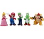 Set of 5 Super Mario Brothers Luigi Action Figure 9.5-10 cm Game Figures Collectible Toy Figurines Multicolor