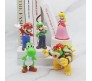 Set of 5 Super Mario Brothers Luigi Action Figure 9.5-10 cm Game Figures Collectible Toy Figurines Multicolor