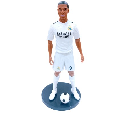 M Bappe Action Figure Sports Football Collectible for Fans Figurine Statue for Office Desk & Study Table Multicolour