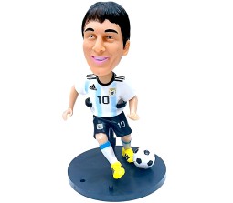 Lionel Messi Standing 18cm Bobblehead for Car Dashboard Action Figure Toys Collectible Showpiece For Office Desk Table Top Toy For Kids and Adults Multicolor