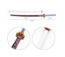 Demon Slayer Cosplay 104 cm Mitsuri Kanroji Wooden Sword Nichirin Life Size Replica Katana Perfect for Anime Gift Merchandise Collectibles