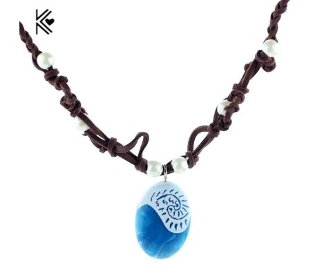 Moana Inspired Ocean The Heart of Te Fiti Pendant Necklace Fashion Jewellery Accessory for Men and Women