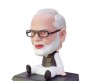 Narendra Modi Bobble Head for Car Dashboard with Mobile Holder Action Figure Toys Collectible Bobblehead Showpiece For Office Desk Table Top Toy For Kids and Adults Multicolor