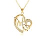 Mom Gold Plated Pendant Necklace Chain for Mothers Day Gift Idea or Best Birthday Jewellery Gifts for Women